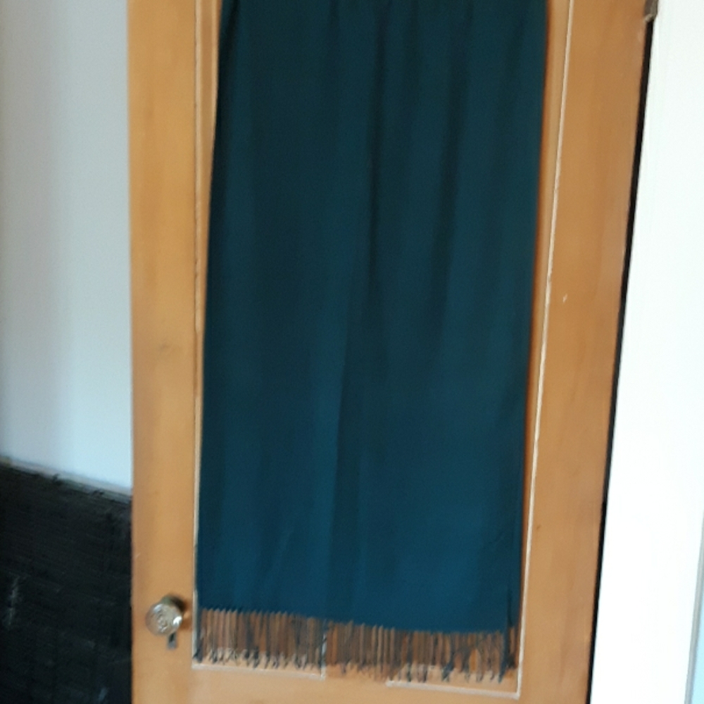 Rich dark teal shawl